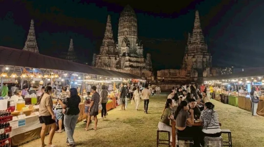 世界遺産・アユタヤサンダウン_ワットチャイワッタナラーム